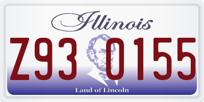 IL license plate Z930155