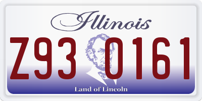 IL license plate Z930161