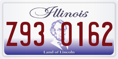 IL license plate Z930162