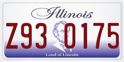 IL license plate Z930175
