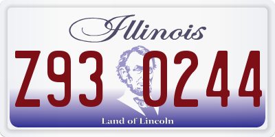 IL license plate Z930244