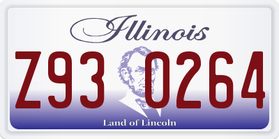 IL license plate Z930264