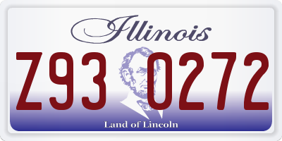 IL license plate Z930272