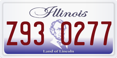IL license plate Z930277