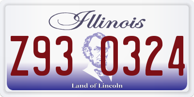 IL license plate Z930324