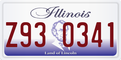IL license plate Z930341
