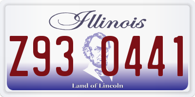 IL license plate Z930441
