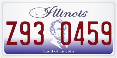IL license plate Z930459