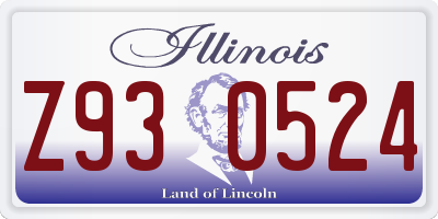IL license plate Z930524