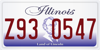 IL license plate Z930547