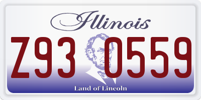 IL license plate Z930559