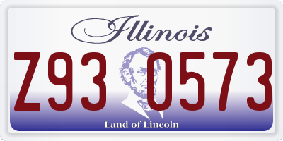 IL license plate Z930573