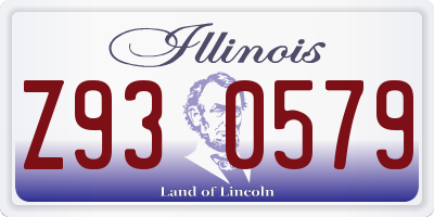 IL license plate Z930579