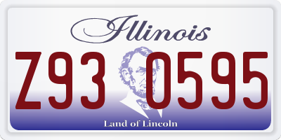 IL license plate Z930595