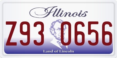 IL license plate Z930656