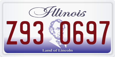 IL license plate Z930697