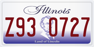 IL license plate Z930727