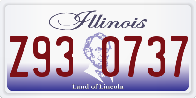 IL license plate Z930737