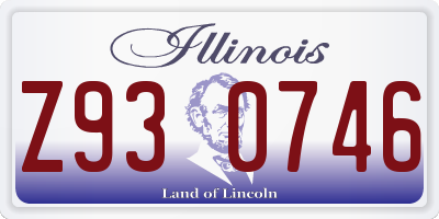 IL license plate Z930746