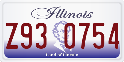 IL license plate Z930754