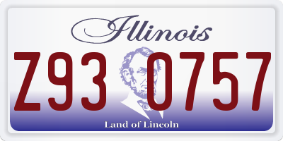 IL license plate Z930757