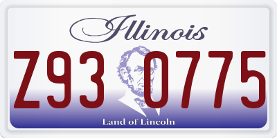 IL license plate Z930775