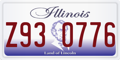 IL license plate Z930776