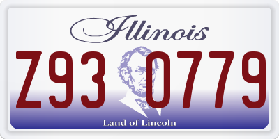 IL license plate Z930779