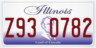 IL license plate Z930782