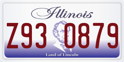 IL license plate Z930879