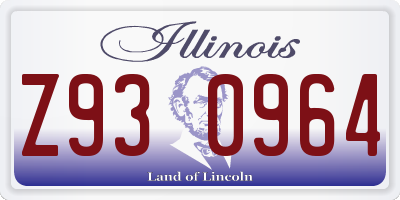 IL license plate Z930964