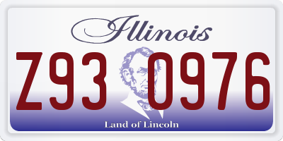 IL license plate Z930976