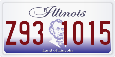 IL license plate Z931015