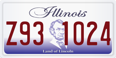 IL license plate Z931024