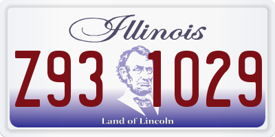 IL license plate Z931029