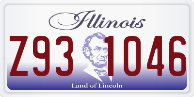 IL license plate Z931046