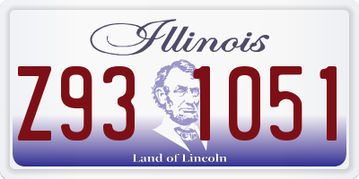 IL license plate Z931051