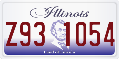 IL license plate Z931054