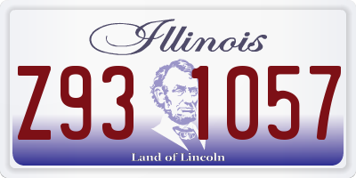IL license plate Z931057
