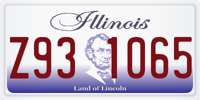 IL license plate Z931065