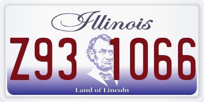IL license plate Z931066