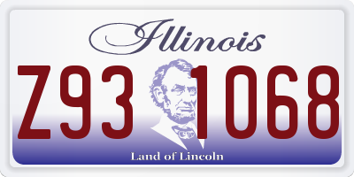 IL license plate Z931068