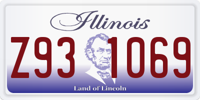 IL license plate Z931069
