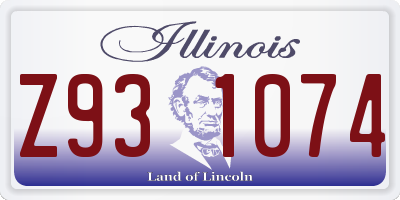 IL license plate Z931074