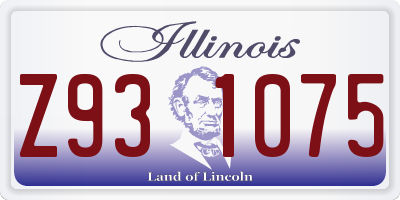 IL license plate Z931075