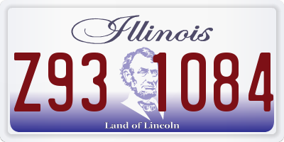 IL license plate Z931084