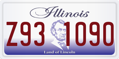 IL license plate Z931090