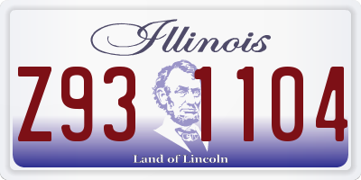IL license plate Z931104