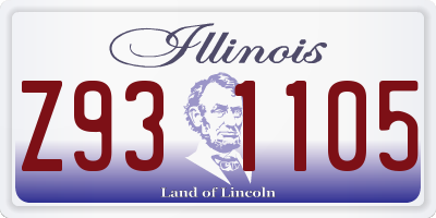 IL license plate Z931105