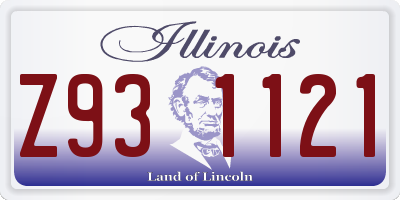 IL license plate Z931121